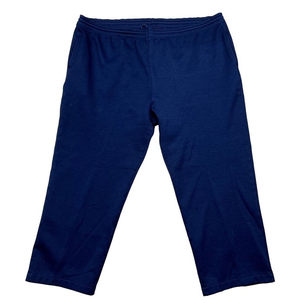 Wilson Blue Cropped Sweatpants Size XL - with pockets and drawstring